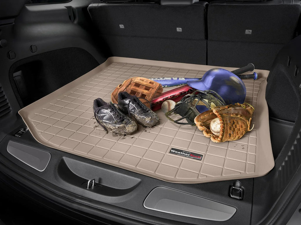 WeatherTech Cargo Trunk Liner with Bumper Protector compatible with 2010-2024 Toyota 4Runner - Behind 2nd Row Sizeeating With Bumper Protector, Grey
