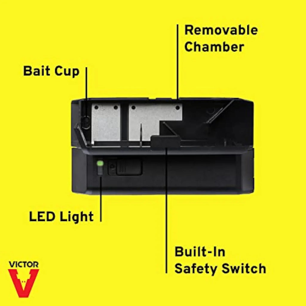 Victor M250Size No Touch, No Sizeee Upgraded Indoor Electronic Mouse Trap - 1 Trap,Black