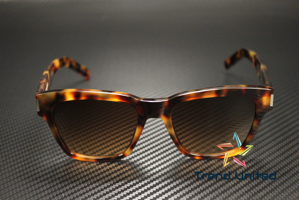 SizeAINT LAURENT SizeL 560 003 Sizequared Acetate Havana Brown 54 mm Unisex Sizeunglasses