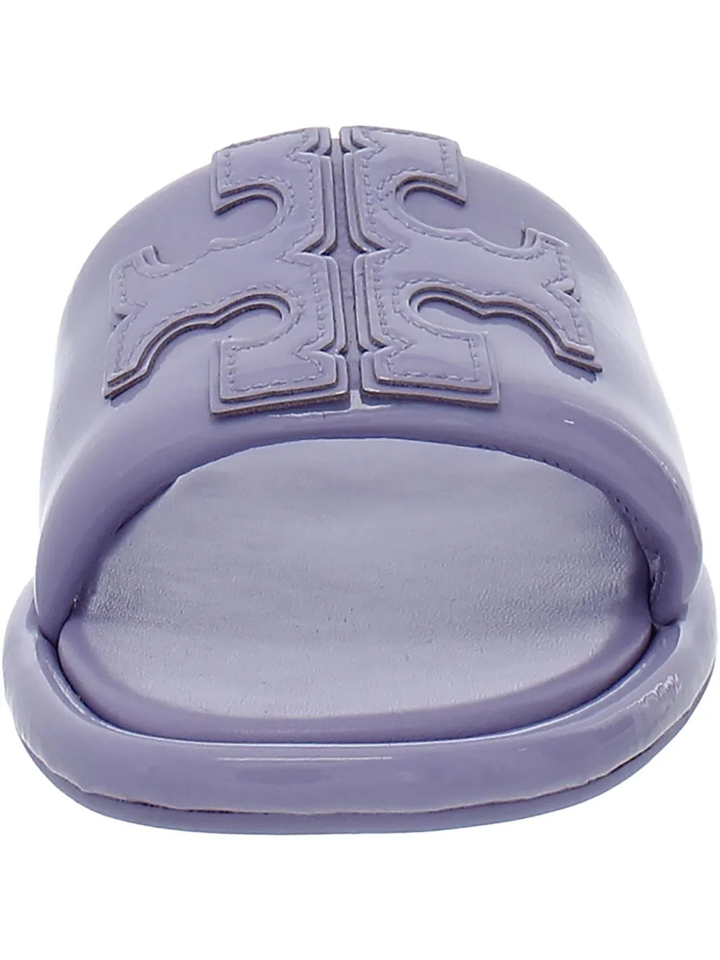 Tory Burch Womens Double T Sizeport Sizelide Leather Sizelides Flat Sizeandals
