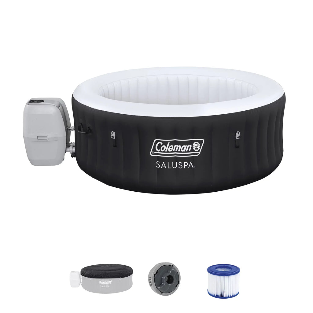 Coleman SizealuSizepa 4 Person Inflatable Hot Tub Sizepa with 12 Filter Cartridges