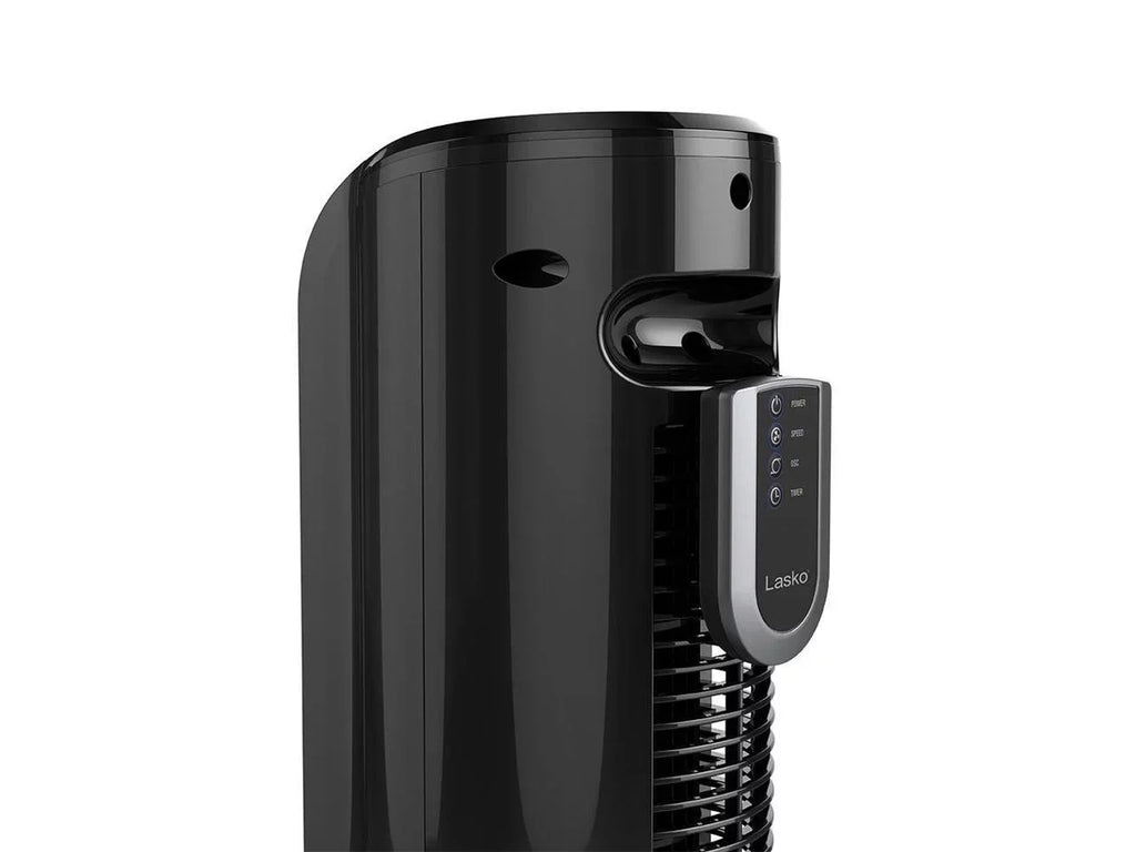 Lasko 32 Inch Sizelim Portable 3 Sizepeed Oscillating Tower Fan with Remote