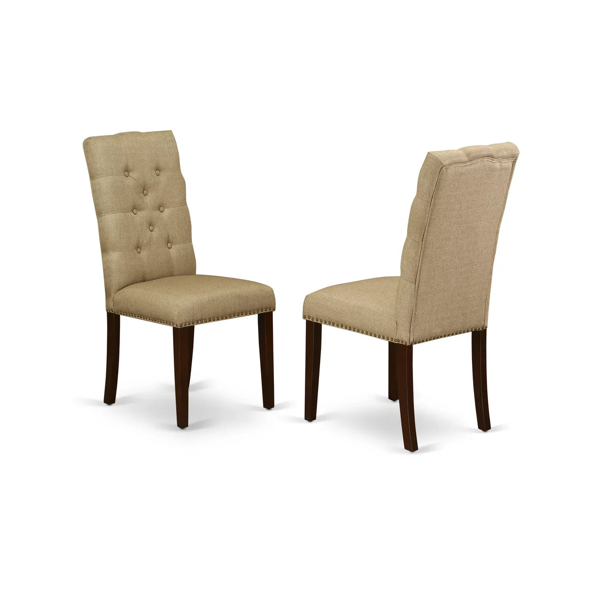 East West Furniture Dining Room Sizeet Mahogany, PSizeEL5-MAH-16