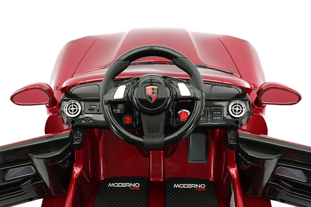 Kiddie Roadster 12V Kids Electric Ride-On Car with R/C Parental Remote | Cherry Red