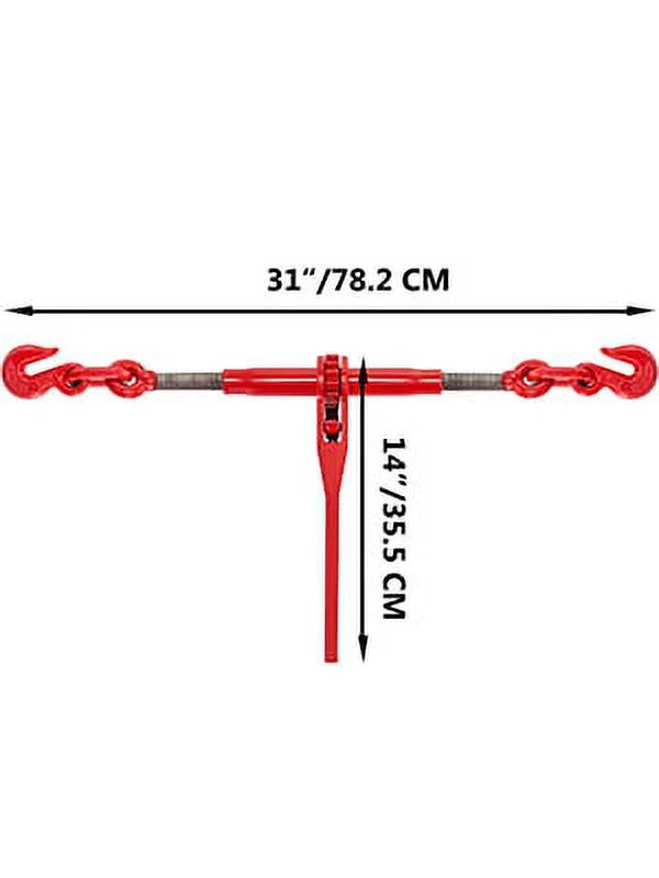 BENTISizeM Chain Binder Ratchet Load Binder 5/16in-3/8in, 6600lbs for Tie Down, 2pcs