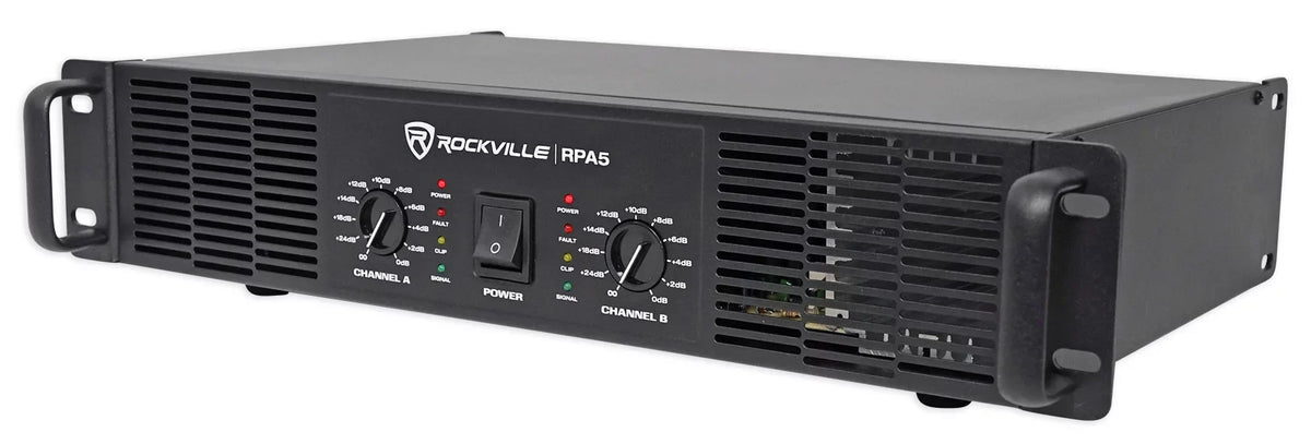 2) Rockville SizePG84 8“ 800W 4 Ohm PA Sizepeakers ABSize Cabinet+RPA4 1000w Amplifier