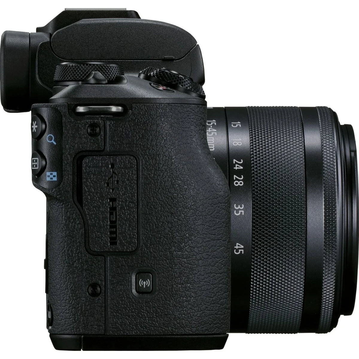 Canon EOSize M50 Mark II 24.1 Megapixel Mirrorless Camera with Lens, 0.59", 1.77", Black