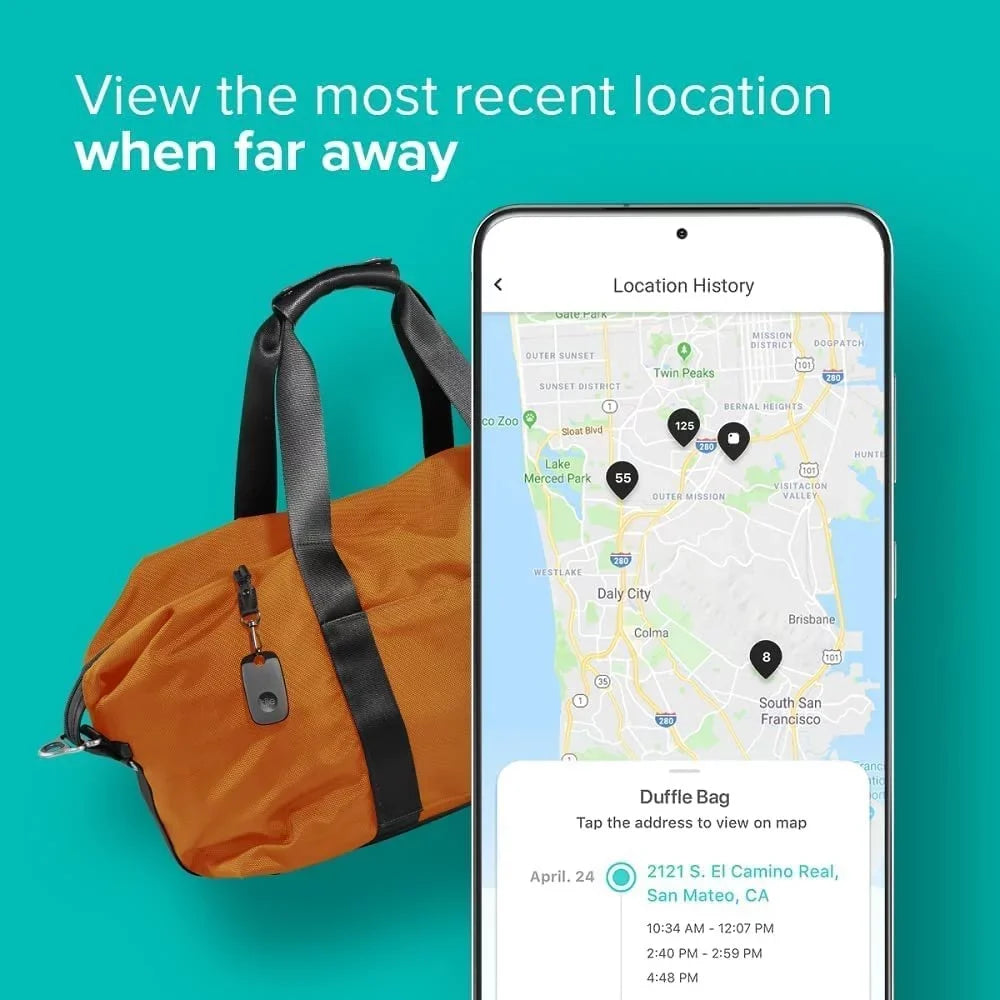 Tile Pro 2022 2-Pack. Powerful Bluetooth Tracker, Keys Finder and Item Locator for Keys, Bags, and More; Up to 400 ft Range. Water-Resistant. Phone Finder. iOSize and Android Compatible.