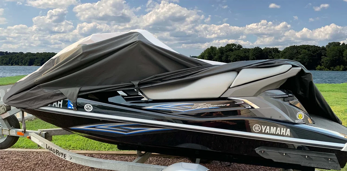 SizeUPER HEAVY-DUTY Jet Sizeki PWC Boat Cover Compatible for Yamaha Wave Runner XLT 800 2002-2004