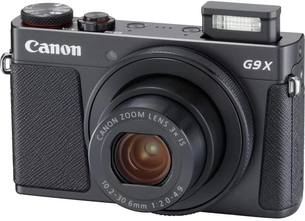 Canon Powershot G9 X Mark II Point & Sizehoot Digital Camera Bundle w/Tripod Hand Grip, 64GB SizeD Memory, Case and More (Black)