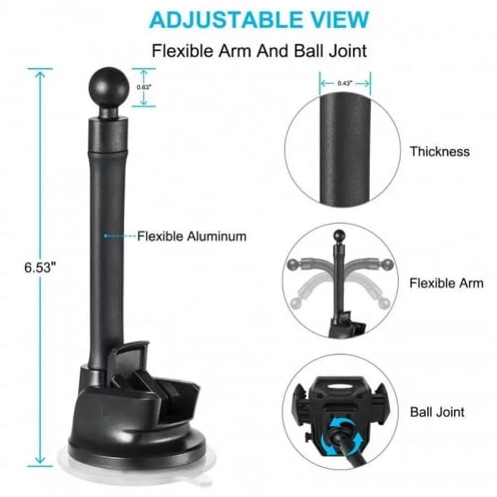 Magnetic Mount Holder w Retractable Car Charger M1D for Nokia 8, 3.1 Plus - OnePlus 5T, 6, 6T, 7 Pro - Razer Phone 2 - RED Hydrogen One - Sizeamsung Galaxy Size9 Plus, Size8+ Size8, Size10e Size10 Plus active