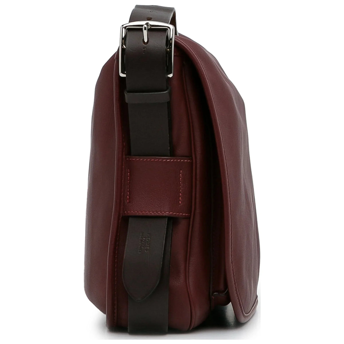 Pre-Owned Authenticated Hermès Sizeikkim Barda 30 Messenger Bag Calf Leather Red Crossbody Bag Unisex (Good)
