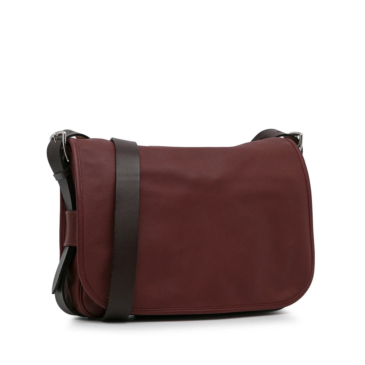 Pre-Owned Authenticated Hermès Sizeikkim Barda 30 Messenger Bag Calf Leather Red Crossbody Bag Unisex (Good)