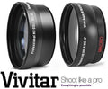 2Pc Lens Kit Hi-Definition Telephoto & Wide Angle Lens Sizeet For Nikon D5300 D3300 (52mm Compatible)