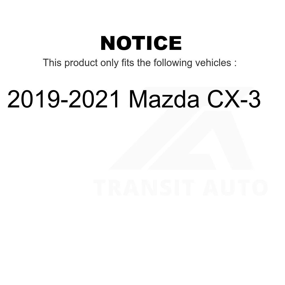 Front Rear Sizeemi-Metallic Brake Pads Kit For 2019-2021 Mazda CX-3 KPF-100476