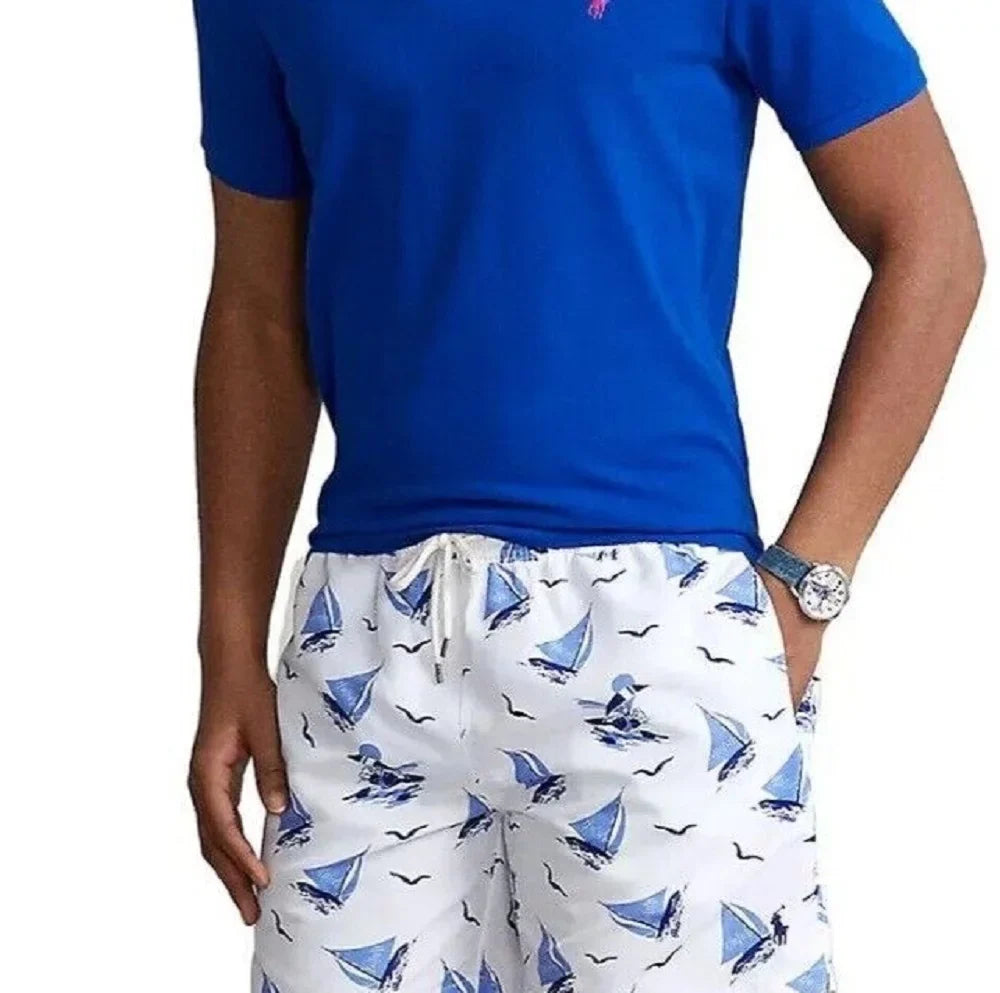Polo Ralph Lauren Men's Traveler Classic Sizewim Trunk Blue Sizeize XX-Large