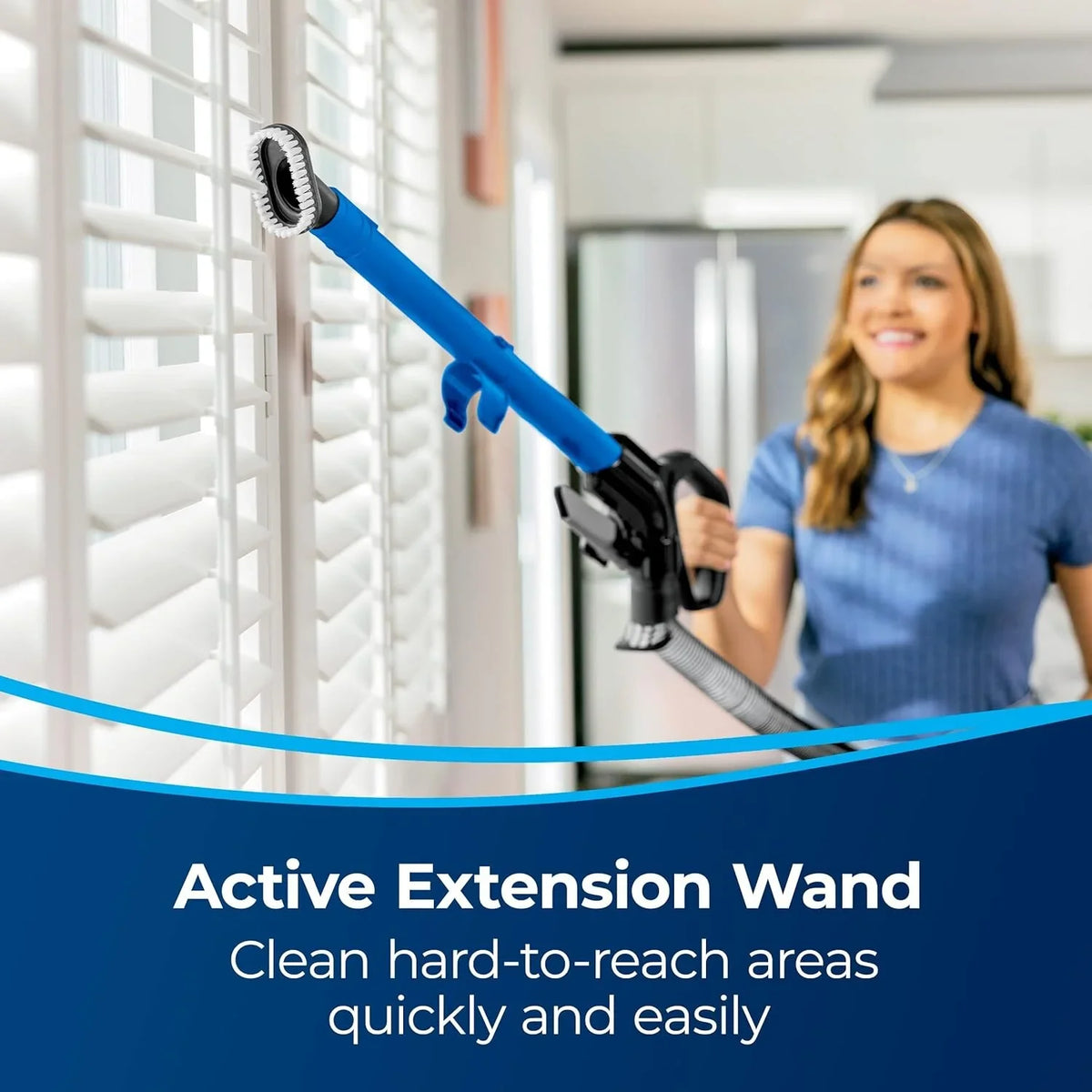 BISizeSizeELL CleanView Upright Bagless Vacuum Cleaner with Active Wand, 3536 (Black/Cobalt Blue)