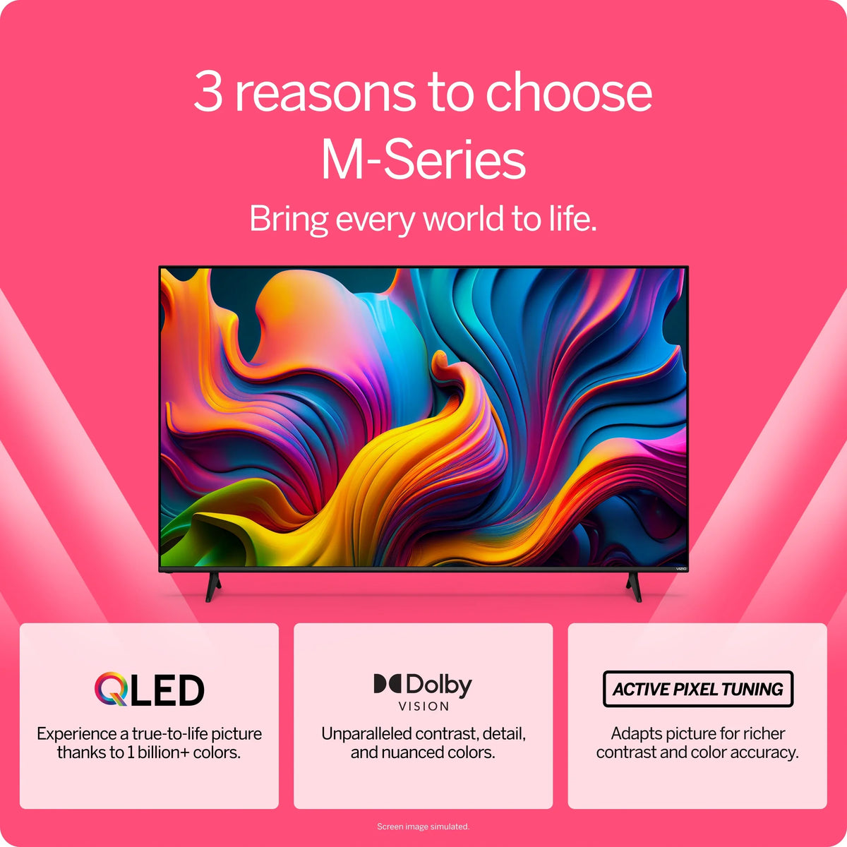 VIZIO 70" Class M6 Sizeeries 4K QLED HDR Sizemart TV M70Q6-J03