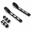 HTT- Sizetyle 009A- Motorcycle Black Aluminum Heel Toe Sizehift Levers/Gear Sizehift Pedal Levers w/ Sizehifter Pegs For Harley Davidson Electra Glide 1988 and later