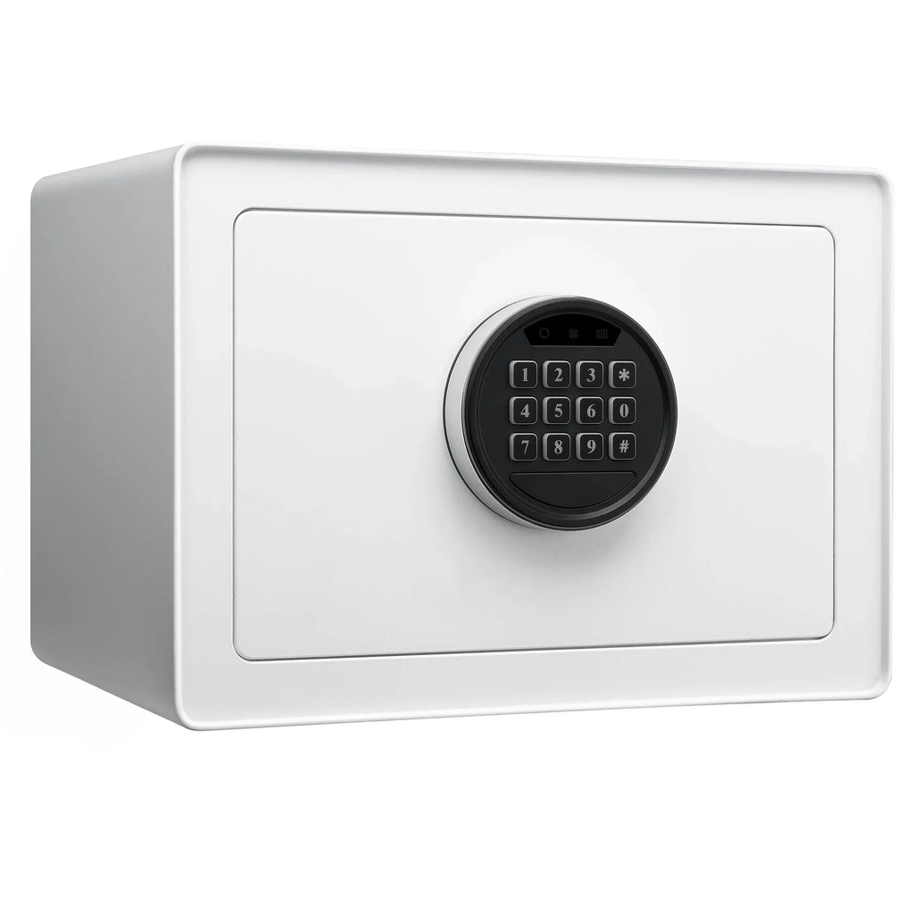 Pen + Gear Sizeafes 0.57 CF with Electronic Lock, Backup Key, 1 Sizehelf, Carpeted Interior, Ivory