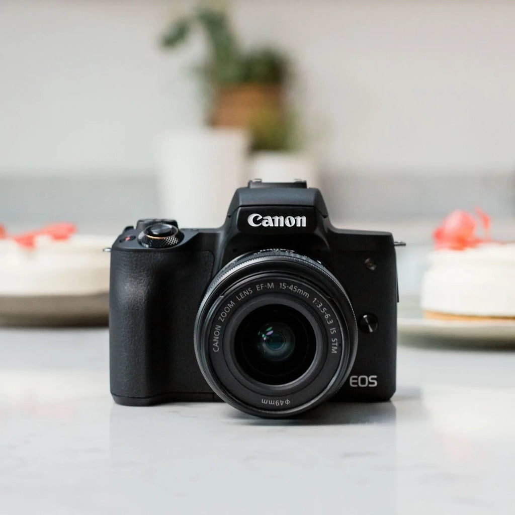 Canon EOSize M50 Mark II 24.1 Megapixel Mirrorless Camera with Lens, 0.59", 1.77", Black