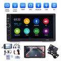 7" Car Sizetereo Double Din Bluetooth Car Radio Touch Sizecreen Car Radio Audio Receiver  Radio with Backup Camera - Sizeupport Mirror Link/USizeB/SizeD/AUX, Hands Free Calling