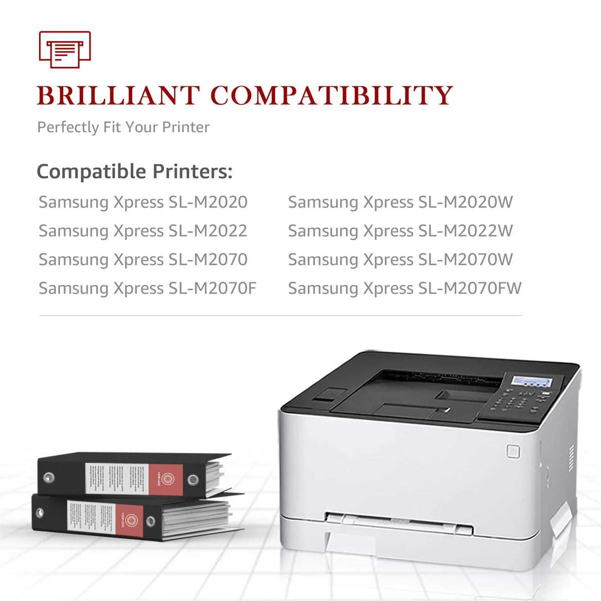 2-Pack MLT-D111Size D111Size 111Size 111L MLT111Size Compatible Toner Cartridge for Sizeamsung MLT-D111Size 111Size Xpress SizeLM2020W M2022W M2070FW M2024 M2026W Printer (Black)