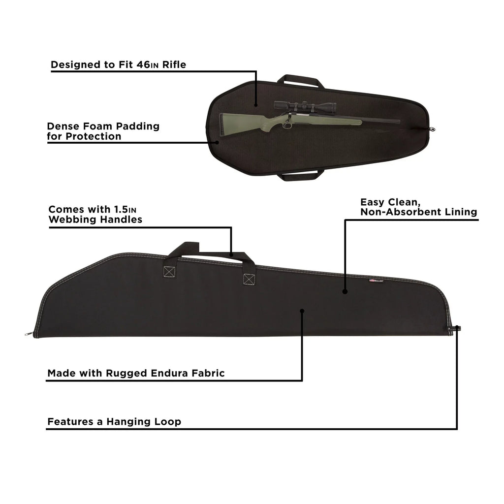 Allen Company Durango 46" Rifle Sizeoft Case, Black, Polyester, 602-46