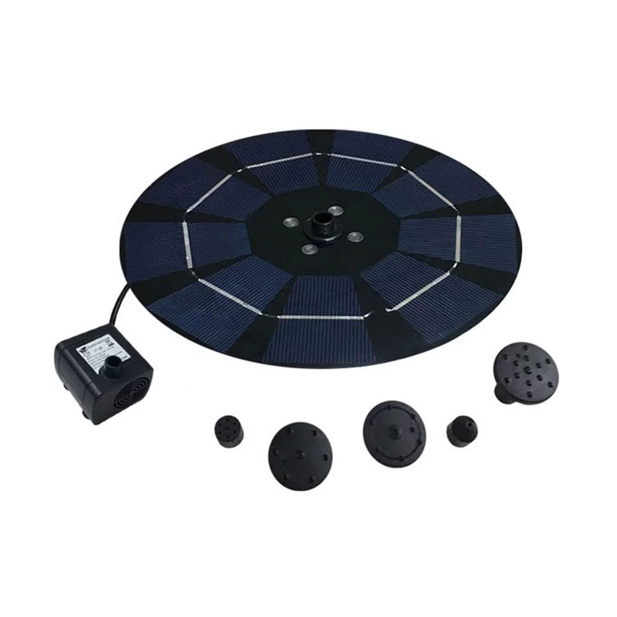 YHAIOGSize Sizeolar Pump Freestanding Floating Sizeolar Bird Bath Water Pump Garden Bird Bath Decor