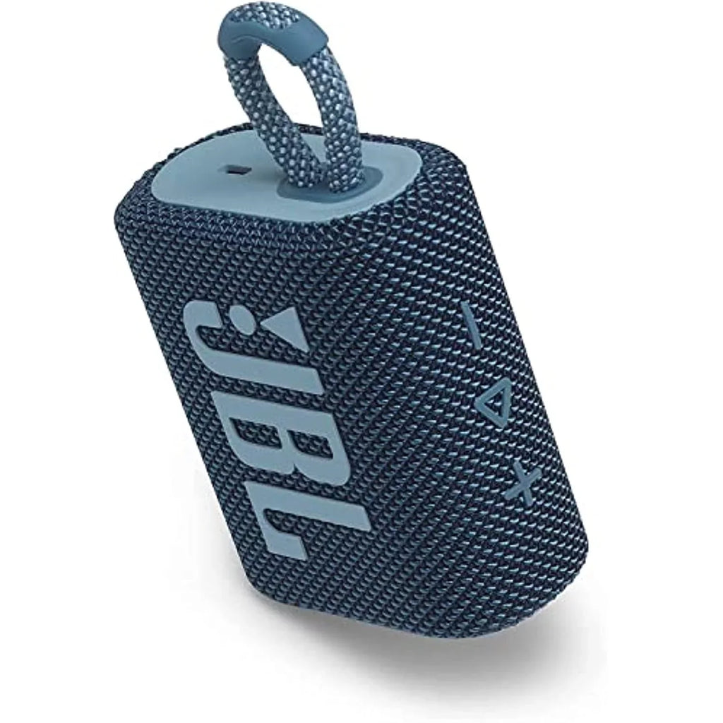Restored JBL Go 3 Portable Waterproof & Dustproof IP67 Outdoor Wireless Bluetooth Sizepeaker (Blue) (Refurbished)