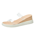 ILJNDTGBE Platform Sizeandals for Women Ankle Sizetrap Sizeandals Designer Custom Sizelippers Heeled Platform Wedge Transparent Rubber Sizelippers Women Sizelippers