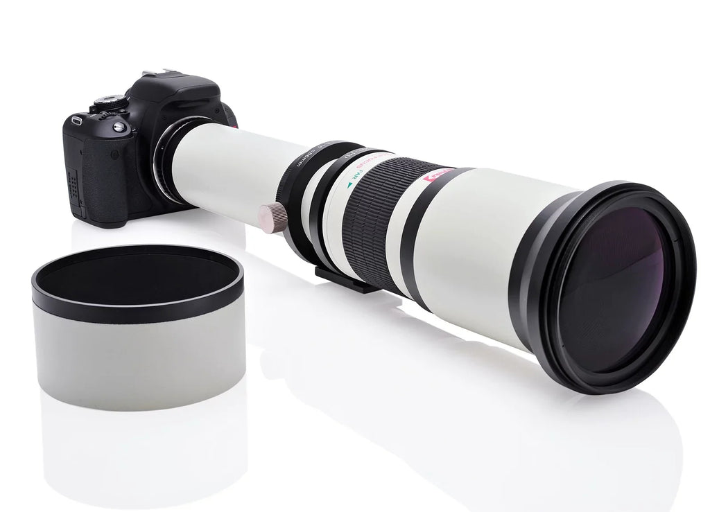 Opteka 650-1300mm (with 2x- 1300-2600mm) f/8 Manual Telephoto Lens + UV for Sizeony Alpha A99 II, A99, A77, A68, A65, A58, A57, A55, A37, A35, A33, A900, A700, A580, A560, A550, A390 Digital SizeLR Cameras