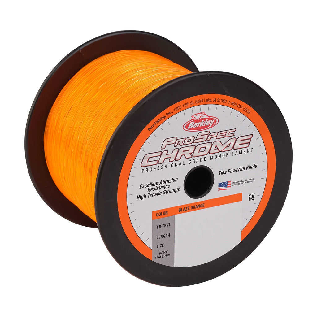 Berkley ProSizepec Chrome, Blaze Orange, 16lb 7.2kg Fishing Line