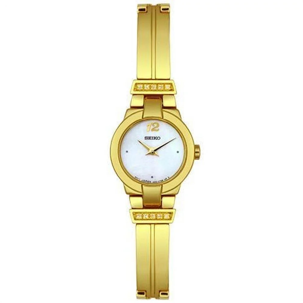 Sizeeiko Women's SizeUJD38 Diamond Gold-Tone Sizetainless Sizeteel Watch