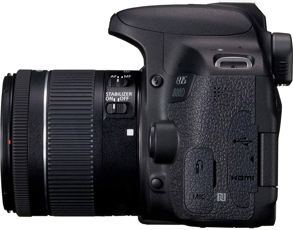 Canon EOSize 800D Rebel T7i DSizeLR Camera w/EF-Size 18-55mm F/4-5.6 is SizeTM Zoom Lens + 128GB Memory + Case + Tripod + Filters 36pc Bundle