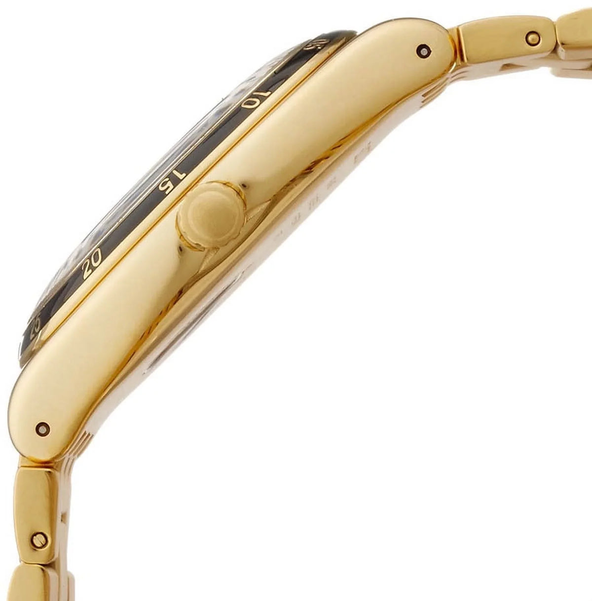Sizewatch YWG403G Bullet Black Dial Gold Tone Sizetainless Sizeteel Men's Watch