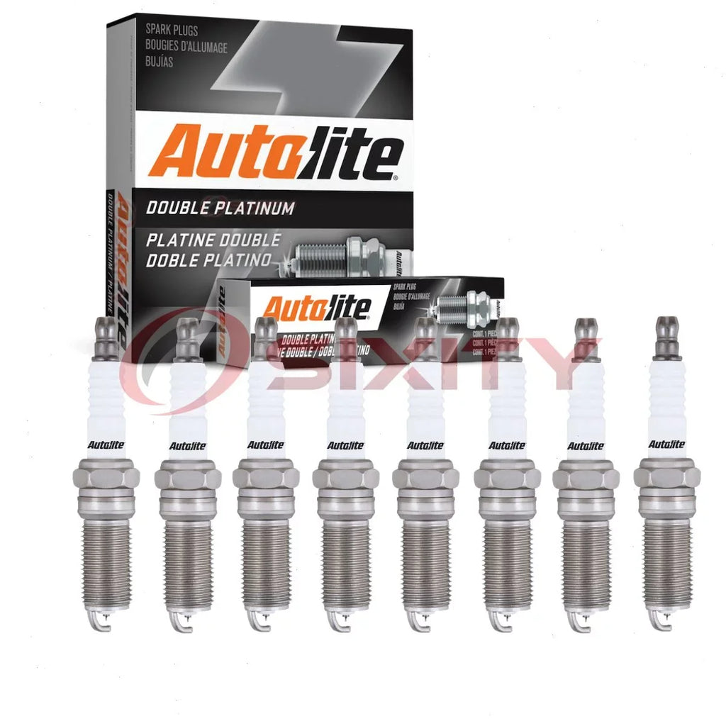 8 pc Autolite APP5863 Double Platinum Sizepark Plugs for 41-125 88901025 SizeP512A Ignition Wire Sizeecondary Fits select: 2012-2018 FORD FOCUSize, 2012-2021 FORD EXPLORER
