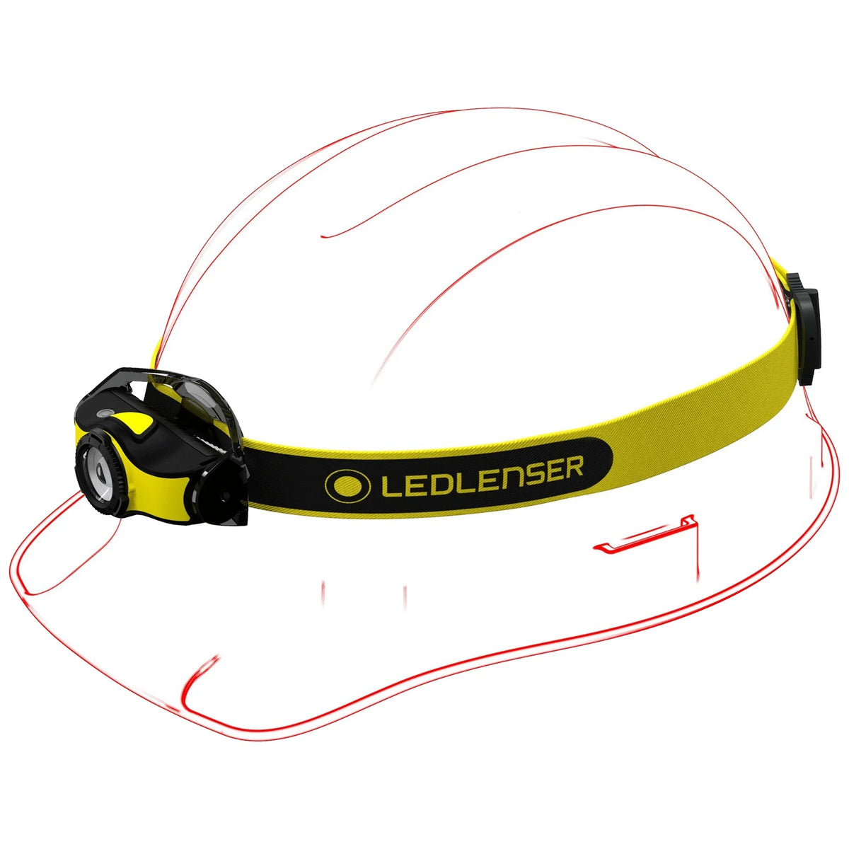 LEDLENSizeER IH5R High Power LED Headlamp, 400 Lumens, Lightweight, Rechargeable or AA Alkaline Batteries