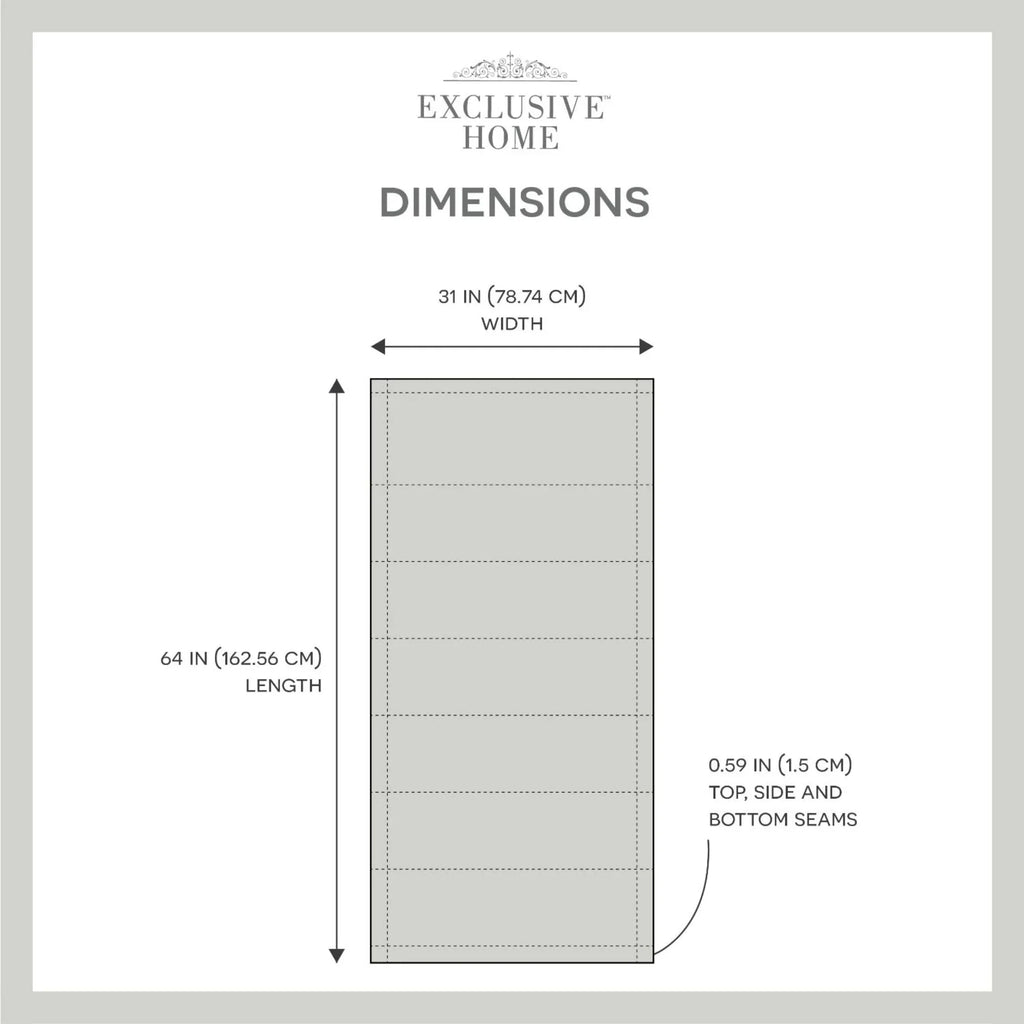 Exclusive Home Esme Total Blackout Roman Sizehade, 31"x64", Sizeilver