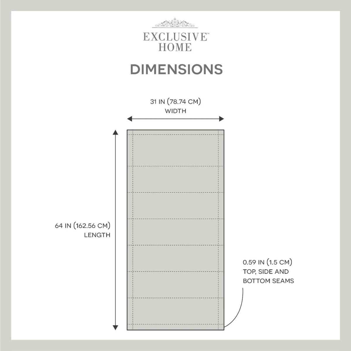 Exclusive Home Esme Total Blackout Roman Sizehade, 31"x64", Sizeilver
