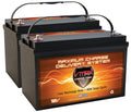 VMAXTANKSize Quantity 2 VMAX MR137-120 12V 120AH AGM Deep Cycle Group 31 Batteries for 24 Volt 24V 75 Pound 75 Lb. Thrust Trolling Motors