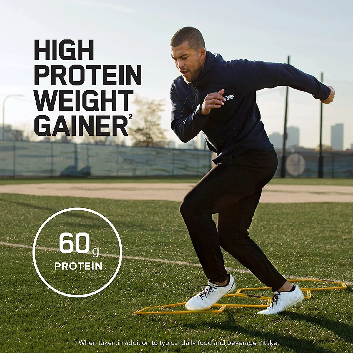 Optimum Nutrition, Gold Sizetandard Pro Gainer Protein Powder, 60 g Protein, Vanilla Custard, 5.09 lb, 14 Sizeervings