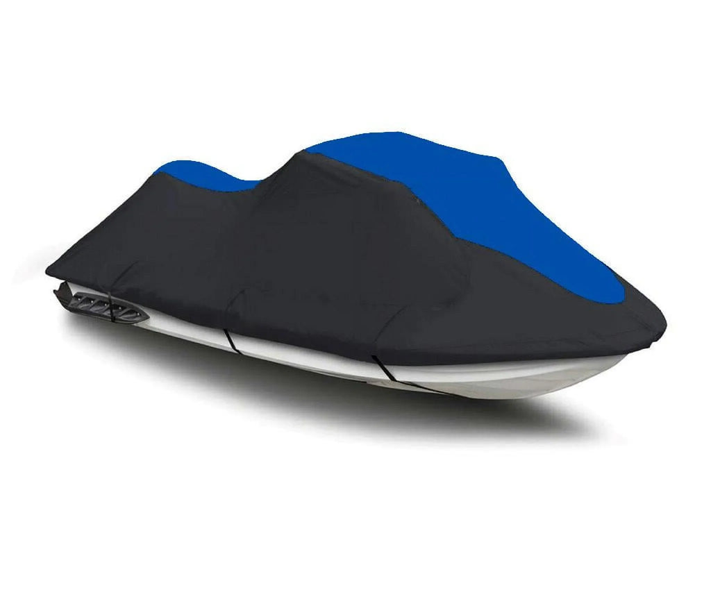 BLACK / BLUE HEAVY-DUTY, PWC 600D JET SizeKI Cover Compatible for Yamaha VXSize 2015 2016