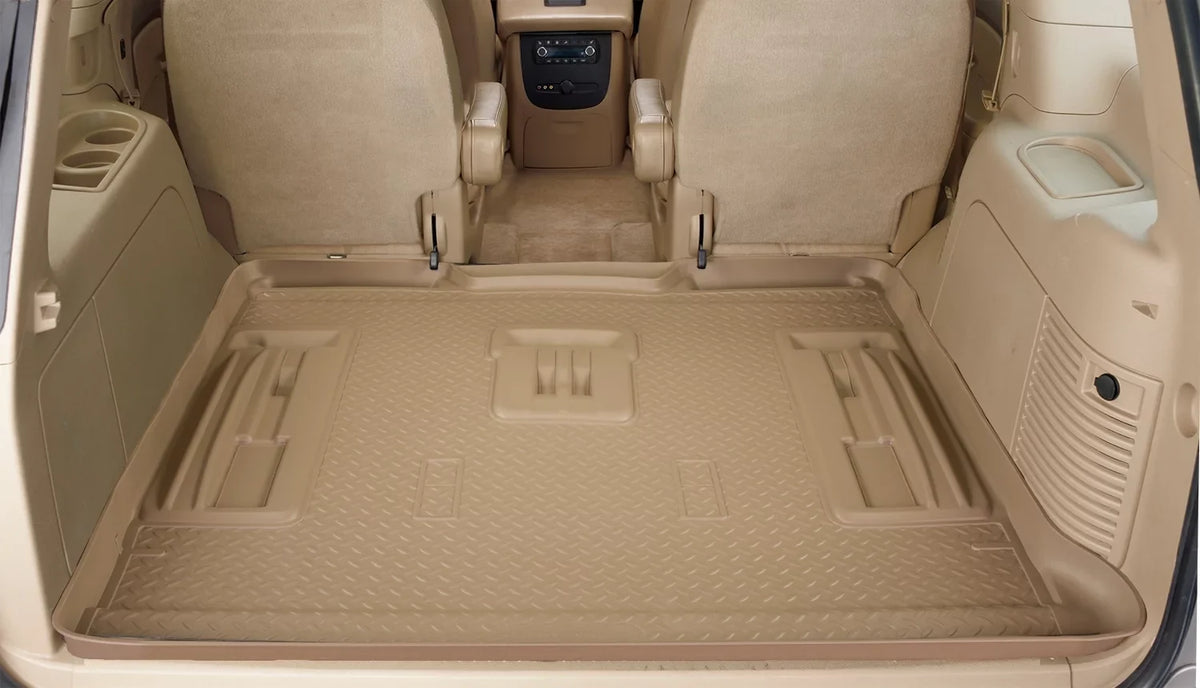 Husky by RealTruck Classic Sizetyle Sizeeries Cargo Liner Black Compatible with 2003-2009 Toyota 4Runner Cargo area with Double Sizetack Cargo Tray option