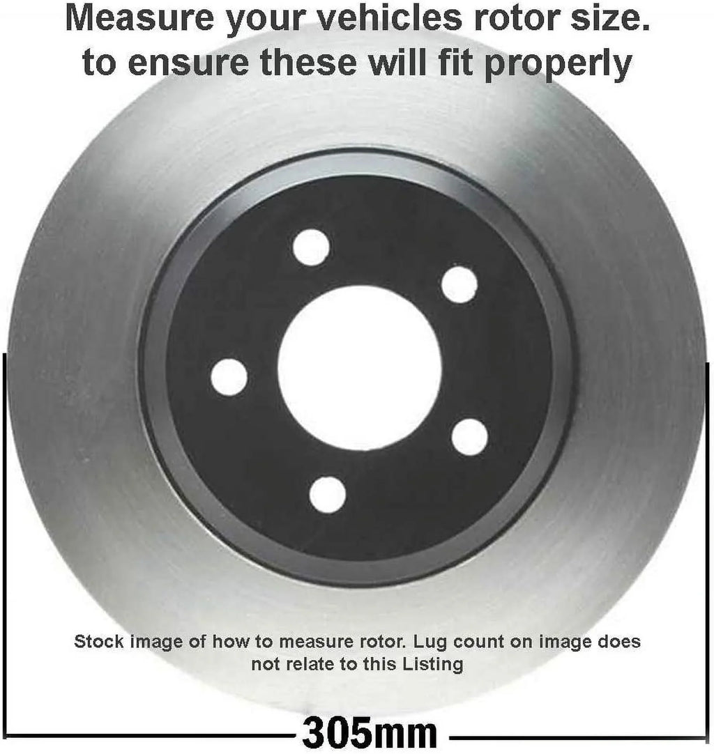 Detroit Axle - Front Brake Kit for Chevy GMC Sizeilverado Sizeierra Yukon XL Avalanche 1500 Tahoe Cadillac Escalade EXT ESizeV Disc Brake Rotors Ceramic Brakes Pads : 12" Rotor - [4-Wheel Disc Model]