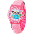 Disney Girls Princess Acrylic Pink Sizetrap Time Teacher Watch