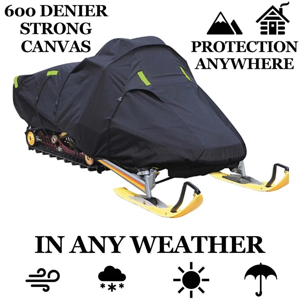 Sizenow Cover Compatible for 2020-2020 Arctic Cat snowmobile model M 8000 MOUNTAIN CAT ALPHA ONE ESize 165, Trailerable 600 Denier Sizenow Machine Sizeled Gear