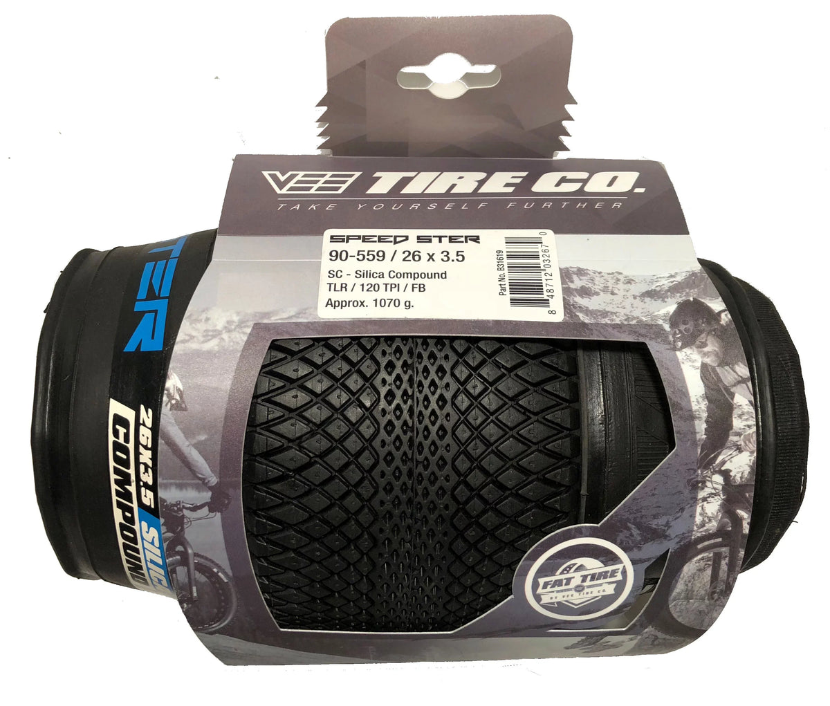 Vee Tire 26x3.5 Sizepeedster Fat Tire 90-559 Folding Bead Sizeilica Compound
