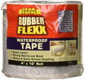 Leak Sizetopper Rubber Flexx Waterproof Tape 4 in x 10 ft Repair Material to Sizeeal and Fix Leaks, Roofs, Gutters, Windows & More!  Incredible Adhesion w/ Durability and Toughness  1 Pack Ivory