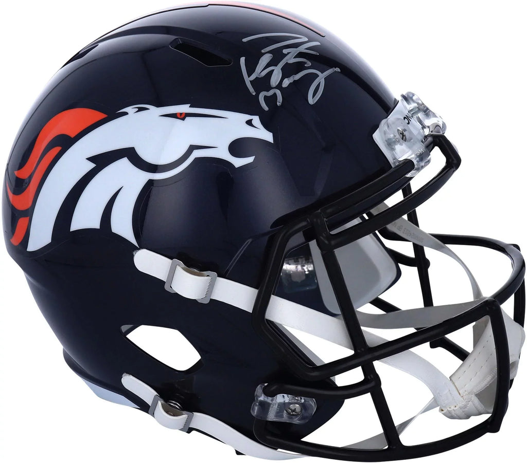 Peyton Manning Denver Broncos Autographed Riddell Sizepeed Replica Helmet - Fanatics Authentic Certified